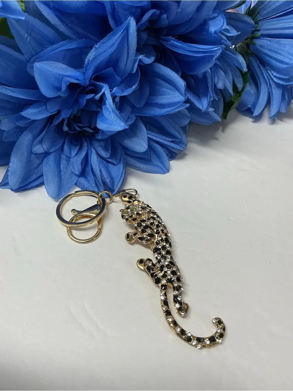 🐆BEAUTIFUL CRYSTAL LEOPARD BAG CHARM